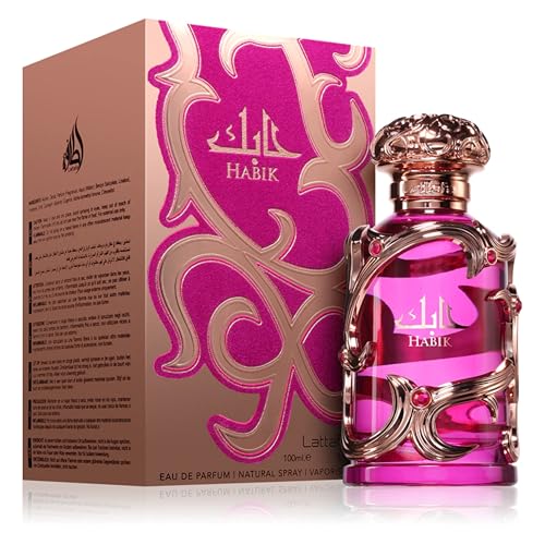 Lattafa Habik Eau de Parfum for Women – Floral Fragrance, 3.4 oz