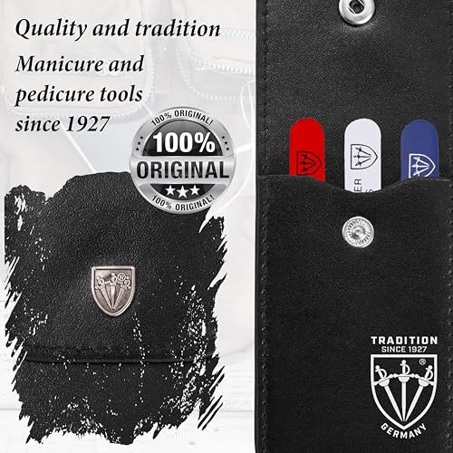 3 Swords Germany ? brand quality professional stainless steel precision tweezer set ¡°USA¡±, slanted, straight, pointed eyebrows hair, synthetic leather case, manicure pedicure by 3 Swords