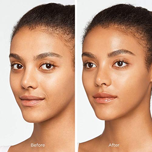 JOAH Highlighter Stick, Crystal Glow Tinted Luminizer Contour Makeup, Crystalide Peptide for Clearer, Smoother Looking Skin, Built-In Detachable Brush, Ivory