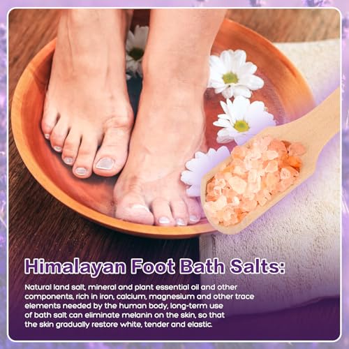 Himalayan Pink Salt Foot Soak Kit - Tea Tree Oil & Epsom Salt Pedicure Set