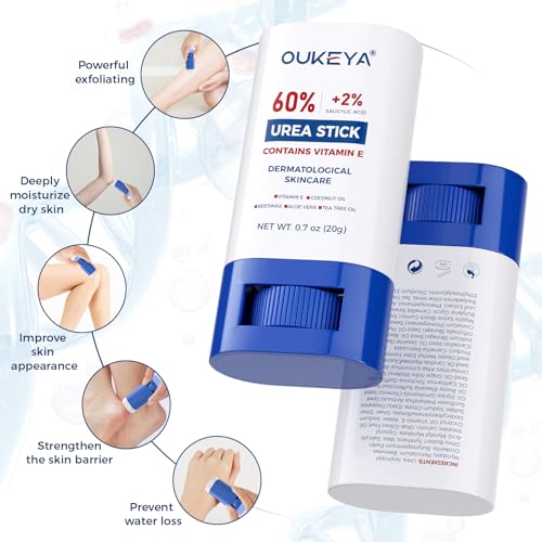 OUKEYA 60% Urea Cream Stick with 2% Salicylic Acid - For Dry Skin
