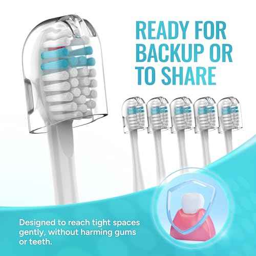 Toothbrush Replacement Heads Compatible with Waterpik Sonic Fusion 2.0 & Flossing Toothbrush SF01/SF02/SF03/SF04, Replacement Heads with Dupont Nylon & Color Fade Bristles - 6 Pack