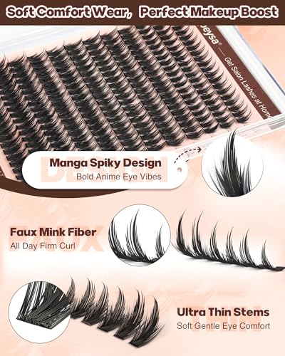 Manga Spiky Lash Clusters 12-18mm Fairy Eyelash Extensions