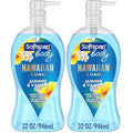 Softsoap Moisturizing Body Wash, Hawaiian Luau, Jasmine and Vanilla Scent, 32 oz Pump Bottle (Pack of 2)