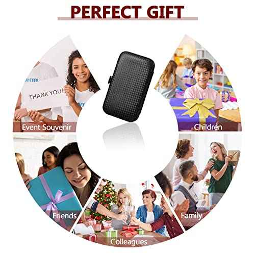 Hanaive 6 Set Manicure Set 48Pcs Nail Clippers Pedicure Kit 8 in 1 Stainless Steel Grooming Kit Professional Nail Care Tools with Luxurious Travel Case for Men Women Gift(Black, Red)