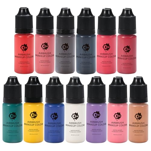 OPHIR 13-Piece Airbrush Makeup Kit - Blush, Eyeshadow, Eyeliner