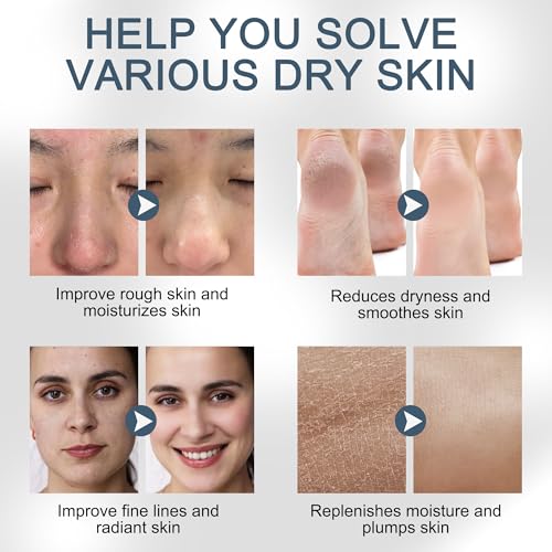 Pure Hyaluronic Acid Powder, Makes 33 oz Low+High Molecular Weight Hyaluronic Acid Serum for Skin, Cosmetics Grade, Non-GMO, Only Need Add 0.1-0.5% Effective DIY HA Serum Skincare Hydrating Anti-aging