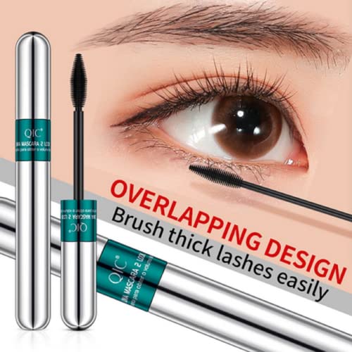 2 Pack 4D Silk Fiber Mascara - Waterproof & 5x Longer Lashes
