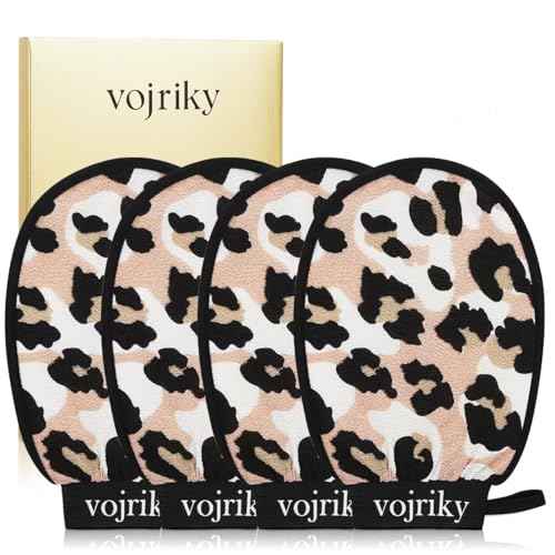 4PCS Durable Body Scrub, Dead Skin Remover & Body Scrubber Exfoliator, Body Exfoliating Gloves for Shower, washcloth exfoliating, exfoliating glove for Smooth Skin