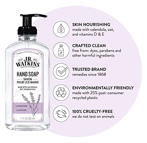 J.R. Watkins Lavender Gel Hand Soap - 3 Pack, 11 Fl Oz Each