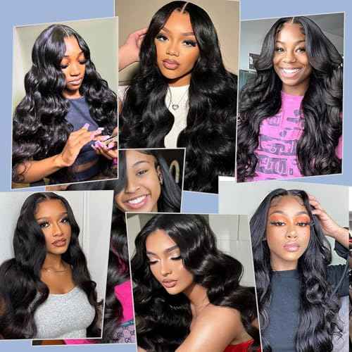 Body Wave Bundles Human Hair 12A Brazilian Human Hair Bundles Quick Weave Hair Extensions Natural Black 16 18 20 Inch