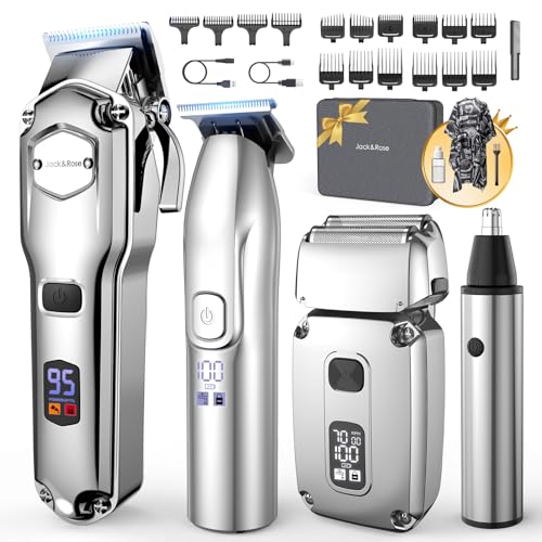 Jack & Rose 4-in-1 Professional Hair Clipper Set for Men