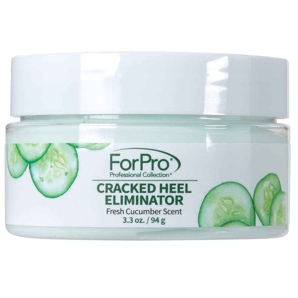 ForPro Professional Collection Cracked Heel Eliminator, Fresh Cucumber Scent, Intensive Repair Treatment for Rough, Dry & Cracked Heels, Reduces Calluses & Skin Build Up, 3.3 oz.