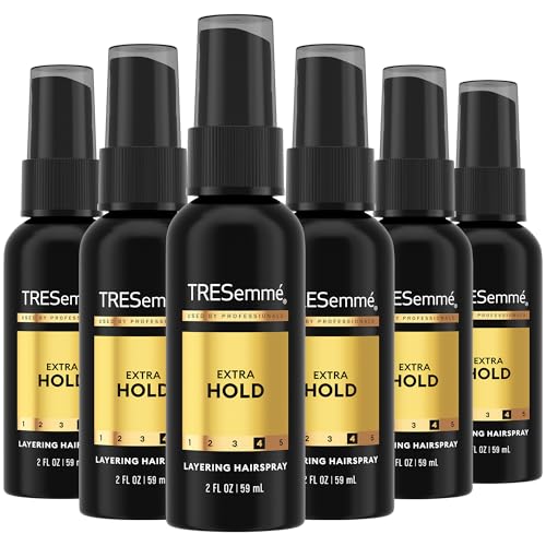 TRESemm? Travel Hairspray, Extra Hold, 6-Pack ? Non-Aerosol Hair Spray for Layering, Anti-Humidity, Anti-Frizz Hair Products, 2 Oz Ea