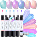 SAVILAND One-Step Gel Nail Pens - 6 Colors, 3-in-1 Base & Top Coat