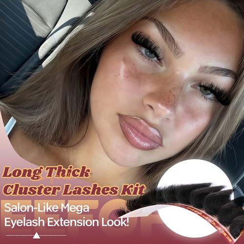 Fluffy Lash Clusters 14-24mm Volume Eyelash Extensions DIY