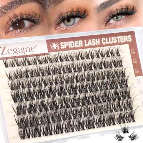 Spider Lash Clusters Wispy Invisible Band 10-16mm