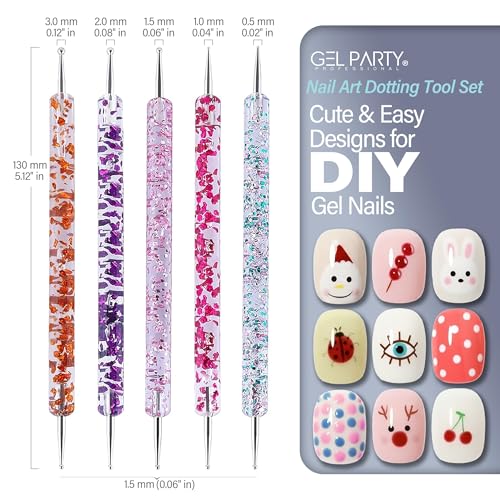 Professional Nail Art Brush Set – 24PC Kit with Dotting Pens & Gel Brushes