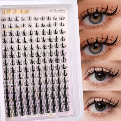 Manga Eyelash Clusters - 140pcs DIY Lash Extensions 8-16mm