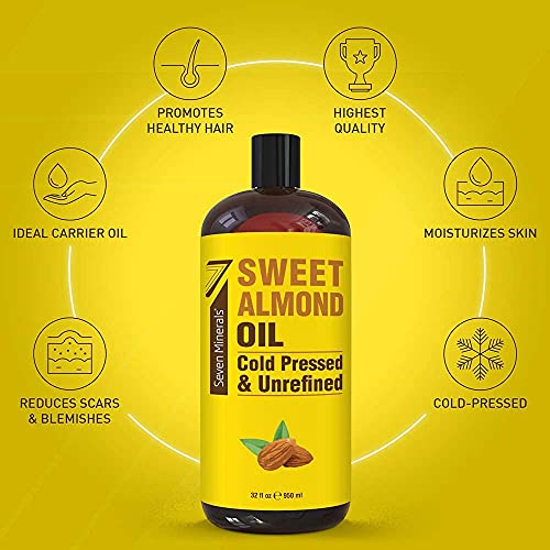Seven Minerals Pure Sweet Almond Oil & Pure Grapeseed Oil