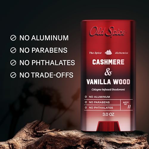 Old Spice Aluminum Free Deodorant, Cashmere Vanilla Wood