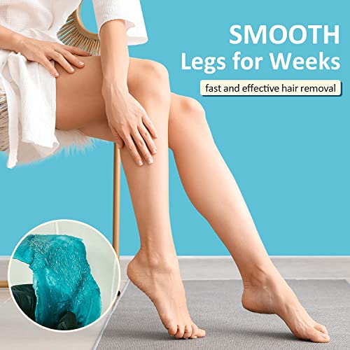 Maxpearl Home Digital Waxing Kit - 7 Packs of Hard Wax Beads for All Over Body Hair Removal + Digital Wax Warmer + Waxing Applicators