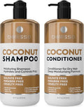 Coconut Shampoo and Conditioner Set - Sulfate Free, Hydrating