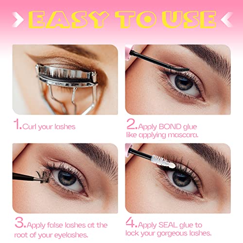 Lash Bond and Seal 2 in 1 Waterproof Glue for Cluster Lashes