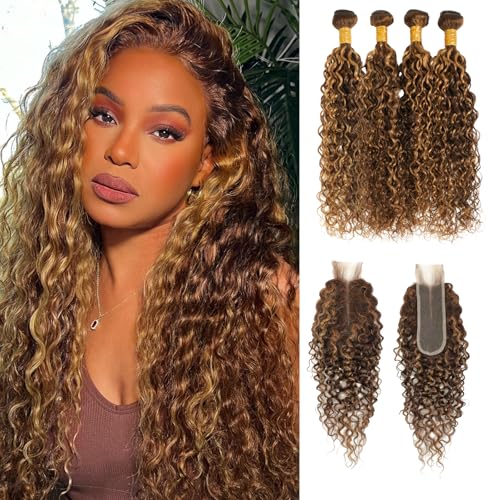 Water Wave Highlight Bundles with 2x6 Closure