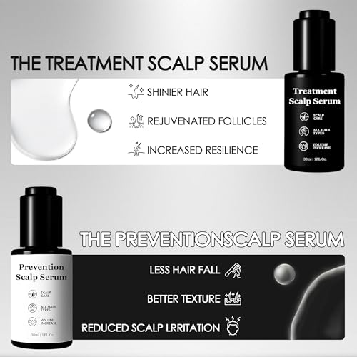 Thinning Hair Treatment Serum Bundle for Men & Women - Plant-Based