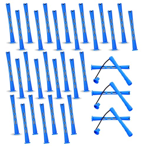 30-Piece Perm Rods for Short Hair - Plastic Curling Rollers Set