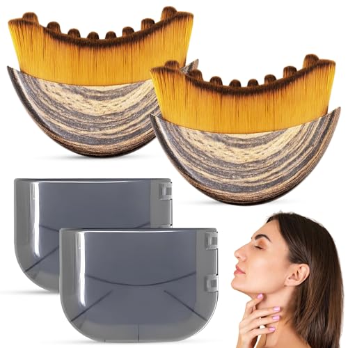 Lymphatic Contour Face Brush Set of 2 - Jawline Sculpting