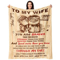 To My Wife Blanket - Romantic Anniversary Gift for Her 50x60