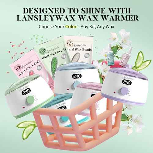 LANSLEYWAX Aloe Hard Wax Beads, 1LB Wax Beans for Sensitive Skin & Full-Body Hair Removal, Brazilian/Bikini/Face/Legs/Eyebrow/Armpit/Chest Waxing Refill at Home for Women & Men, Stripless Formula