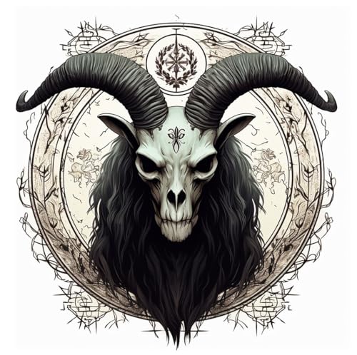 Demon Baphomet Temporary Tattoo Sheets | 6-Pack Waterproof