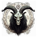 Demon Baphomet Temporary Tattoo Sheets | 6-Pack Waterproof