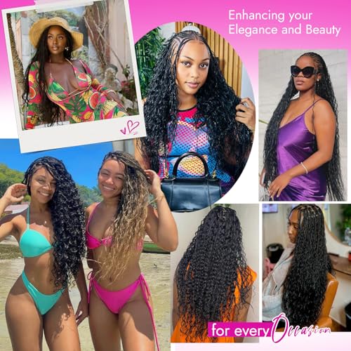 Human Braiding Hair Deep Wave Boho 26 Inch 50g