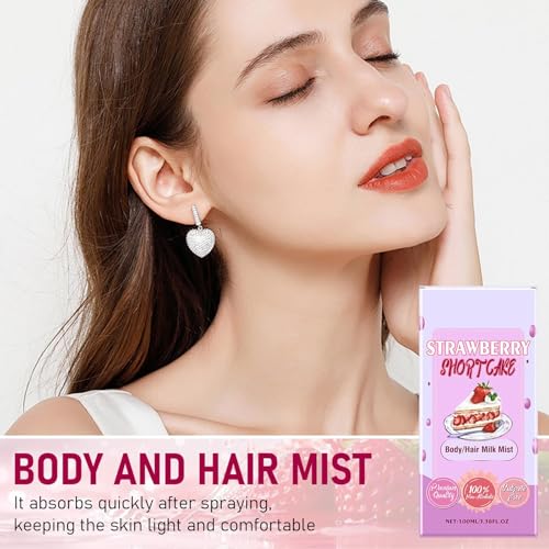Strawberry Shortcake Body Hair Mist Spray - Vanilla Cream