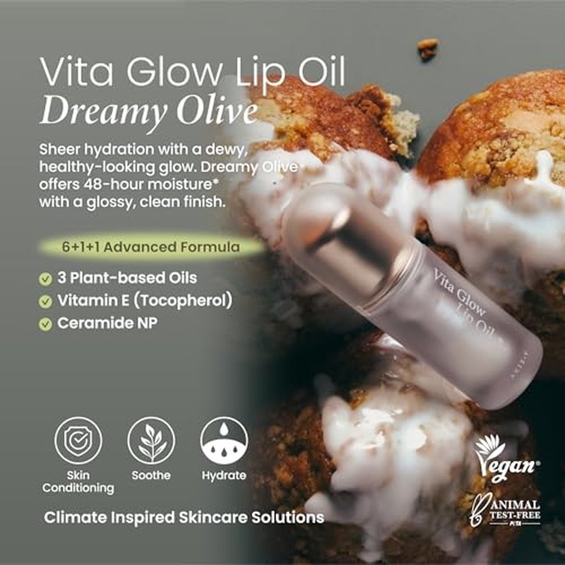 AXIS-Y Vita Glow Lip Oil - Nourishing Tinted Gloss with Vitamin E