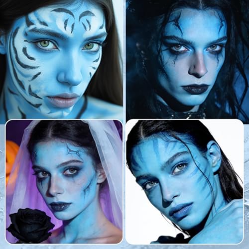 Light Blue Oil-Based Face Paint Stick | Vegan Sports Makeup