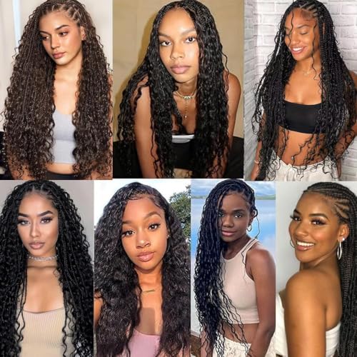 18 Inch Deep Wave Boho Braiding Hair - 3 Bundles, 150g