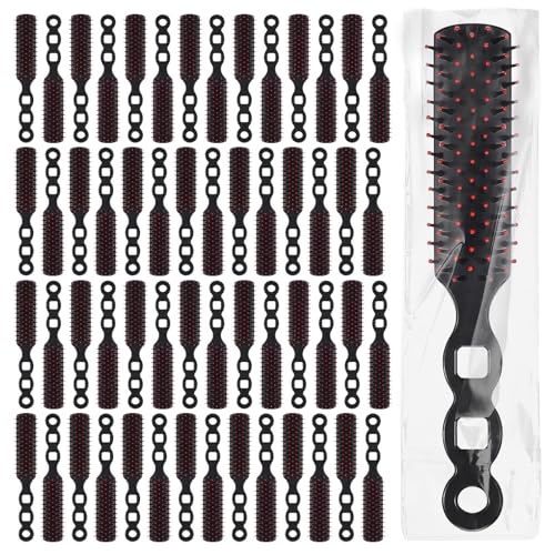 110 Packs Hair Brushes Bulk for Homeless Anti Entangling Hair Brush Massage Comb for Homeless Shelter Airbnb Hotel Nursing Home Charity Church Individually Wrapped