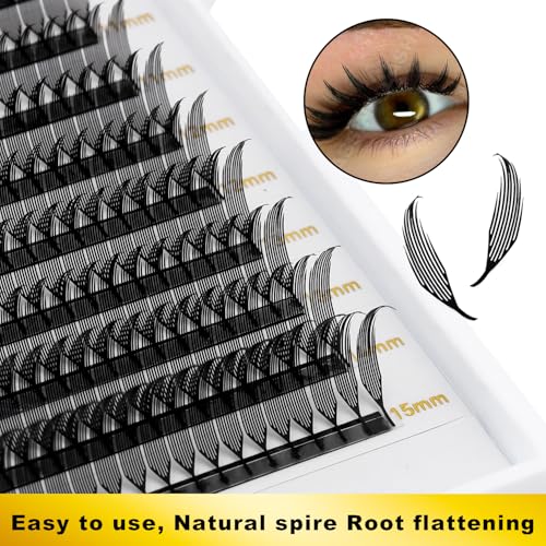 Premade Spire Eyelash Extensions 0.07mm D Curl 8-15mm Mix