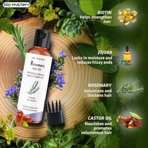 Rosemary Hair Growth Oil with Biotin & Argan - 100ml