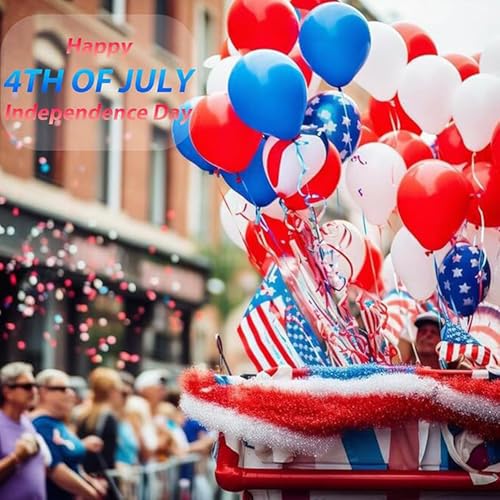 Red White Blue Glitter Stick for 4th of July & Patriotic Events