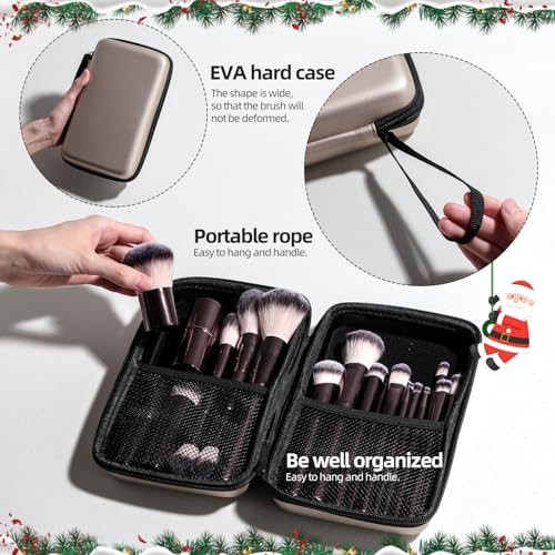 Professional Makeup Brushes BS-MALL With Travel Case - Kabuki Brush Eyeshadow Brush, Concealer Brush, Blush Brush Bronzer & Foundation Brush 20 Pcs, Labeled Daily Use & Versatile Occasions Gift Box