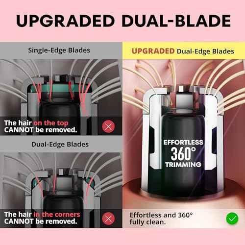 VG VOGCREST Nose Trimmer for Women: 2 in 1 Rechargeable Facial Hair Removal - Portable Mini Face Shaver for Chin Lip Peach Fuzz Ideal for Travel Use