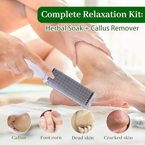 10-Pack Epsom Salt Foot Soak for Tired Feet with Essential Oils