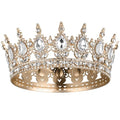 Sparkly Rhinestone Crown for Women - Queen Tiara Hair Accessory