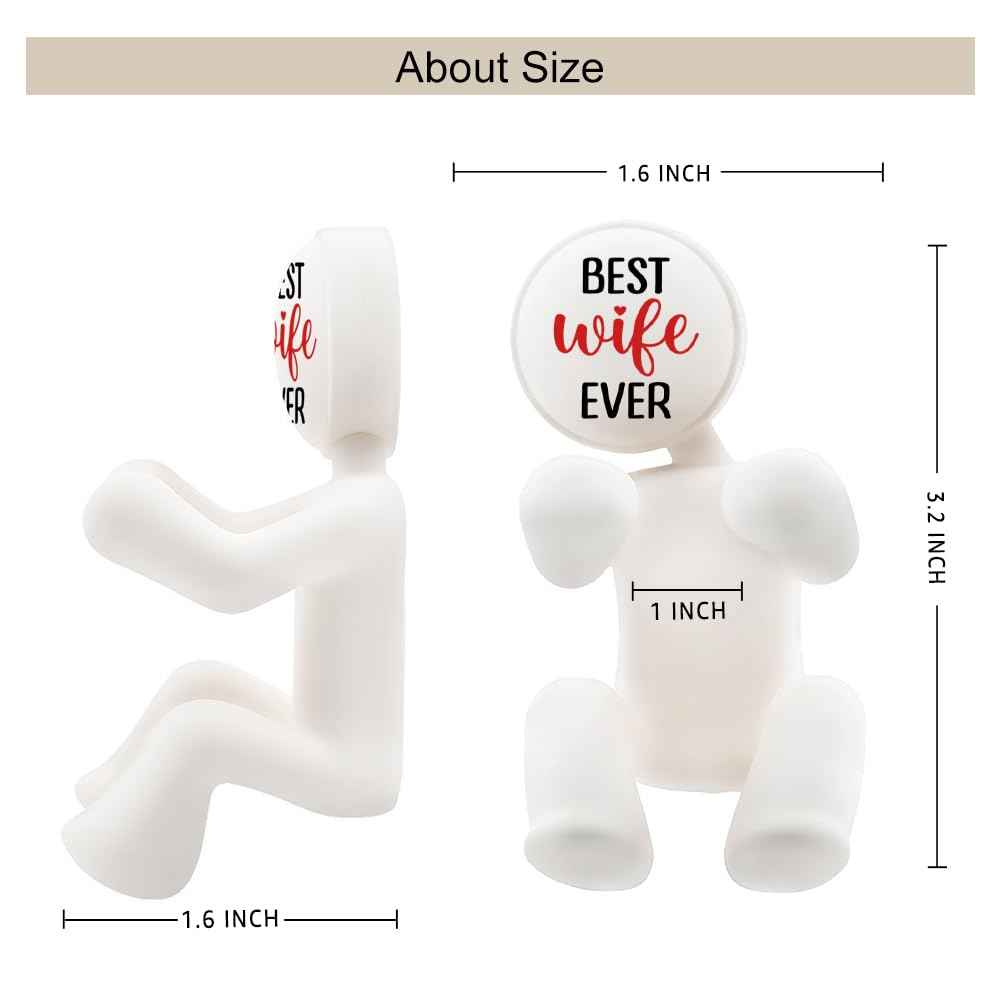 AGMDESIGN Best Wife Ever Shower Razor Holder, Funny Wifey Bathroom Decor for Inside Shower, Gadgets Leg Razor Holder, Cute Valentine's Day Storage Hook Gifts for Women Girlfriend Wife Sister Mom